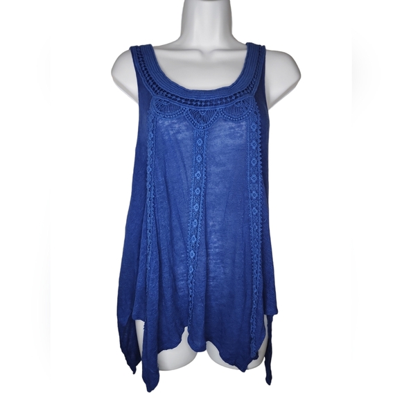 Blue Summer Boho Top - Picture 1 of 2